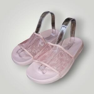 Juicy Couture The Wryter pink pool slide sandal size 10